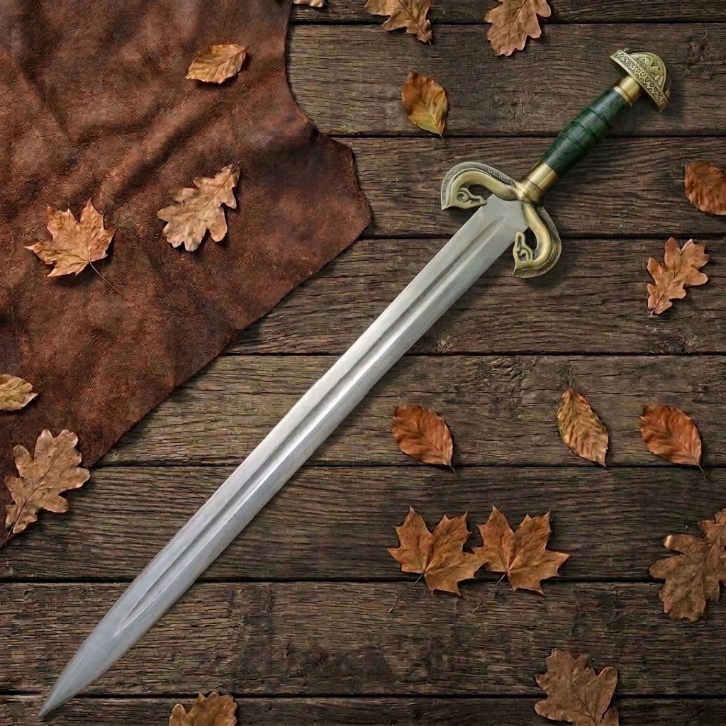 Custom Handmade King Theodred Sword, Rings of Power Cosplay w/ WallMount
