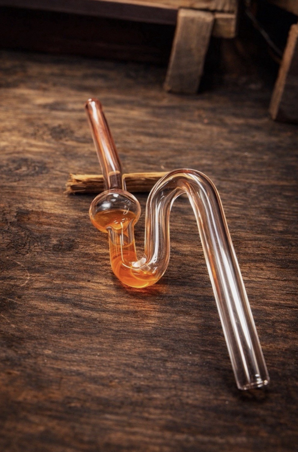 HOT RAILER Glass Tobacco Water Pipe | Borosilicate Straw | Functional Art