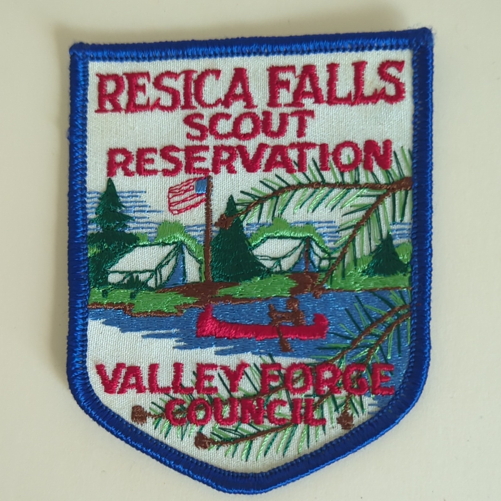 Resica Falls Scout Reservation - Valley Forge Council Patch - Vintage