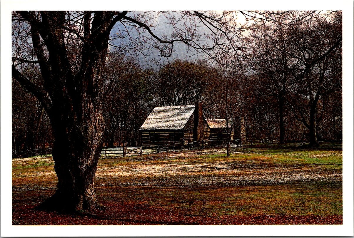 The Hermitage Original Cabin Home of Andrew Jackson Nashville TN 1990 Postcard
