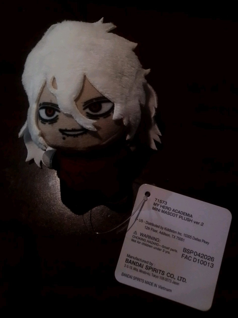 My Hero Academia Mini Mascot Plush ver.2 Kiddleton Keyring BANDAI SPIRITSCO.,LTD