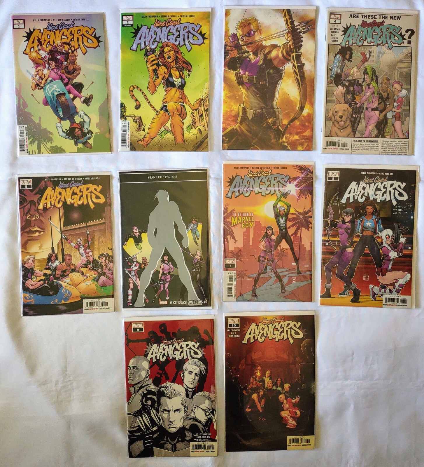 West Coast Avengers 2018 1-10 Complete Comic Lot Run Set Marvel Collection