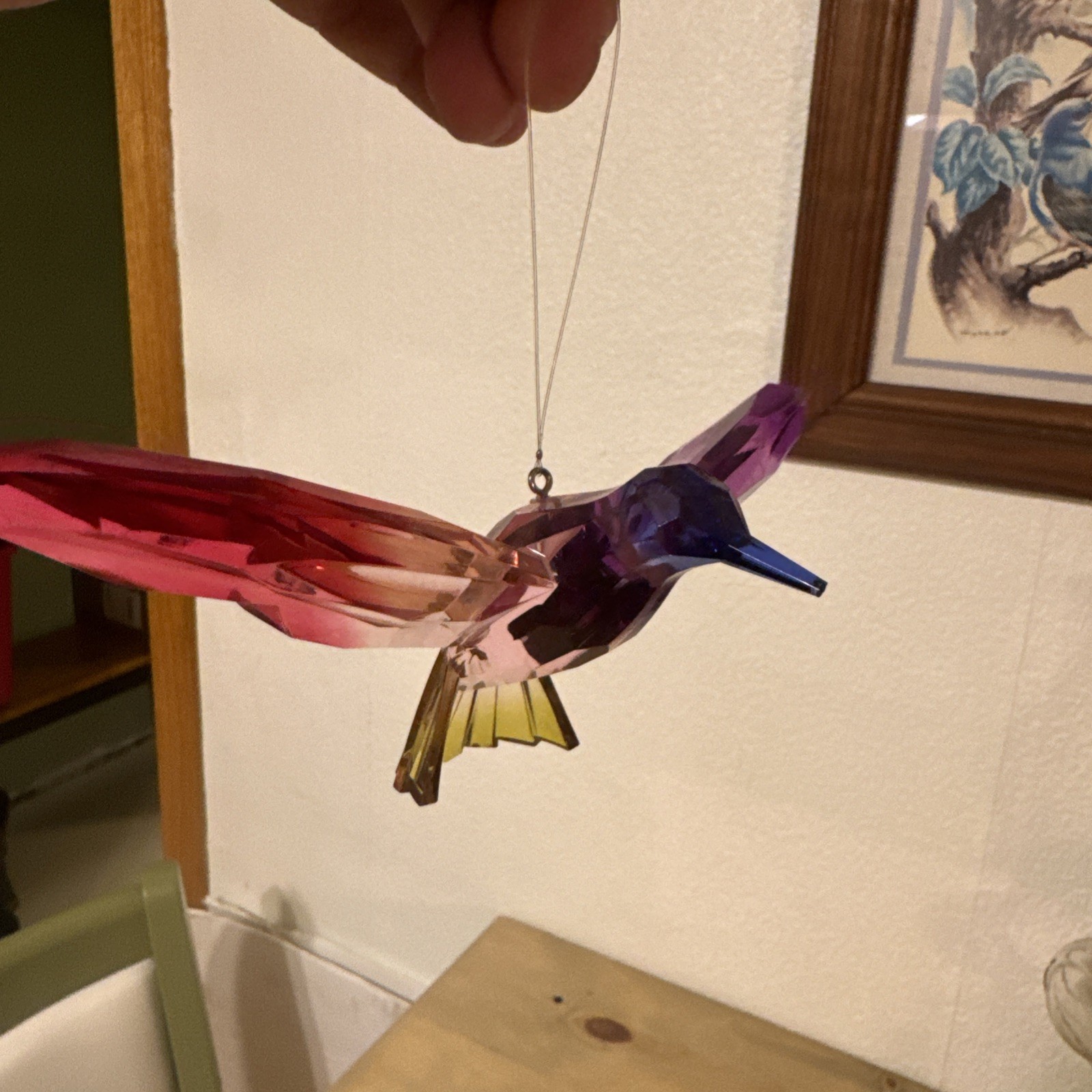 Ganz Crystal Expressions Rainbow Hummingbird Ornament