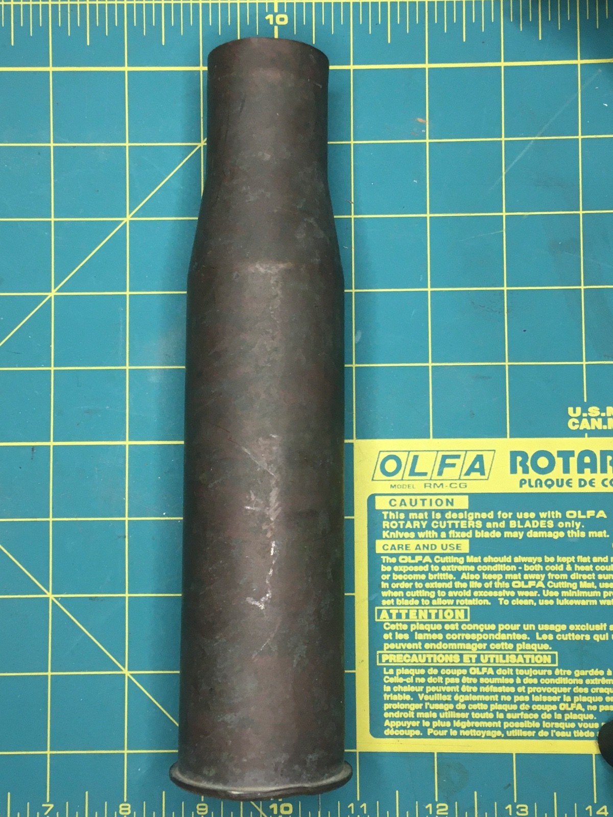 1942 brass 37mm US WWII Shell Casing trench art Lamp Base or vase