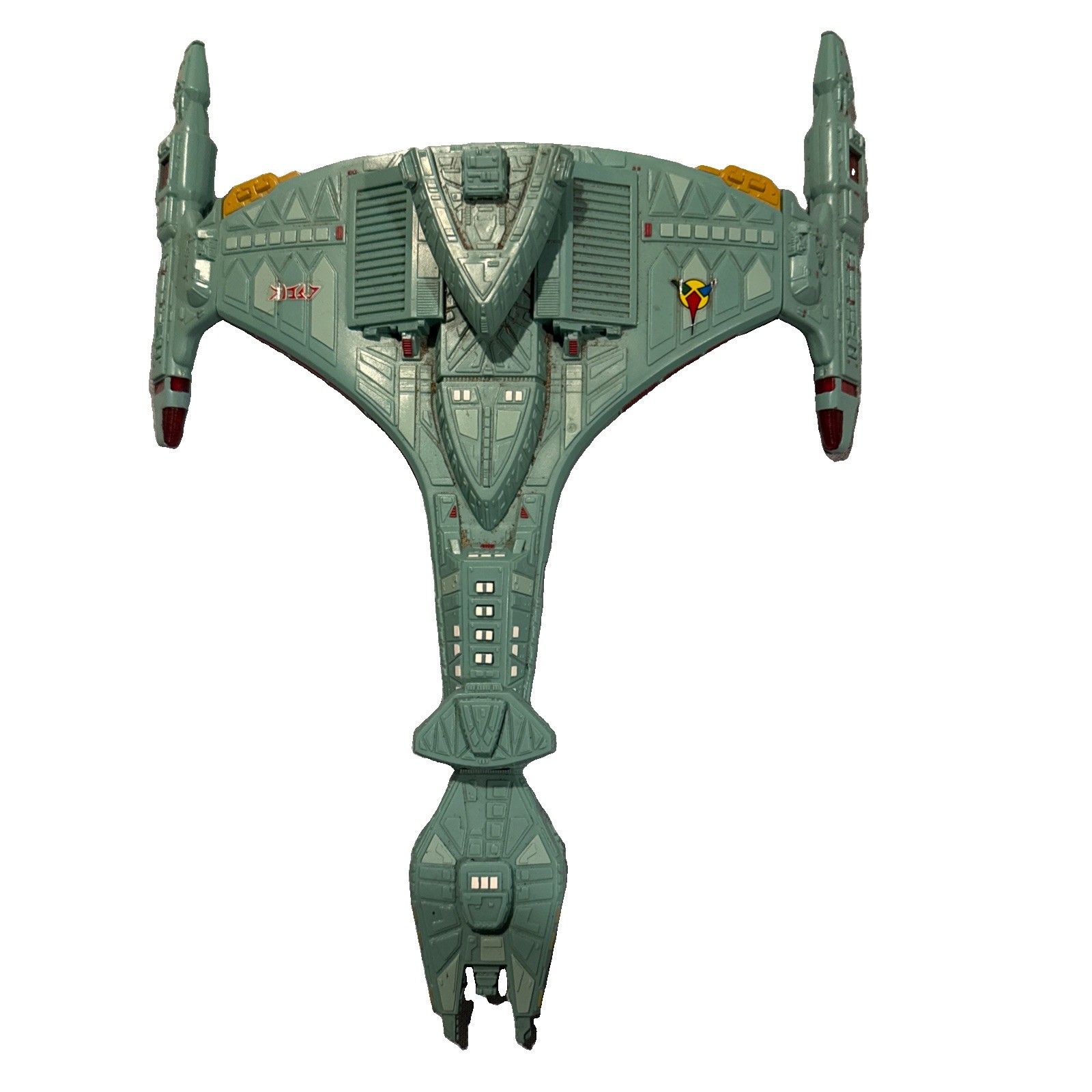 Playmates Toys 1993 Star Trek TNG Klingon Vor\'Cha Attack Cruiser
