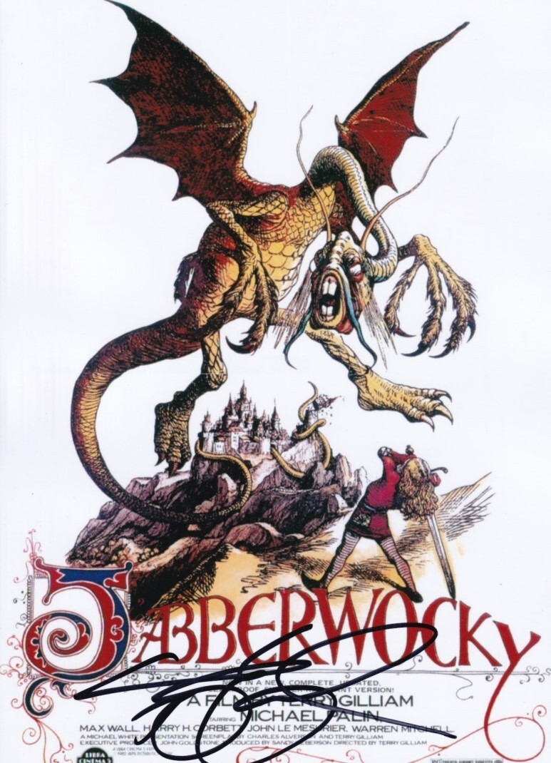 TERRY GILLIAM signed autograph 20x30cm JABBERWOCKY in person autograph COA