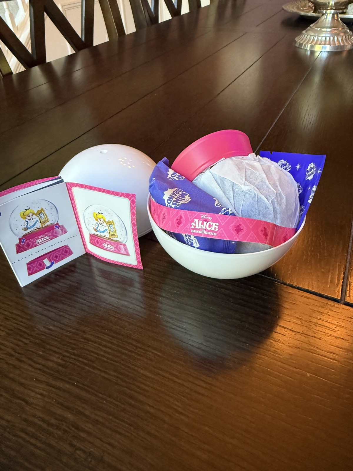 ZURU Mini Brands Create Disney Mini Snow Globe Alice in Wonderland Collectible