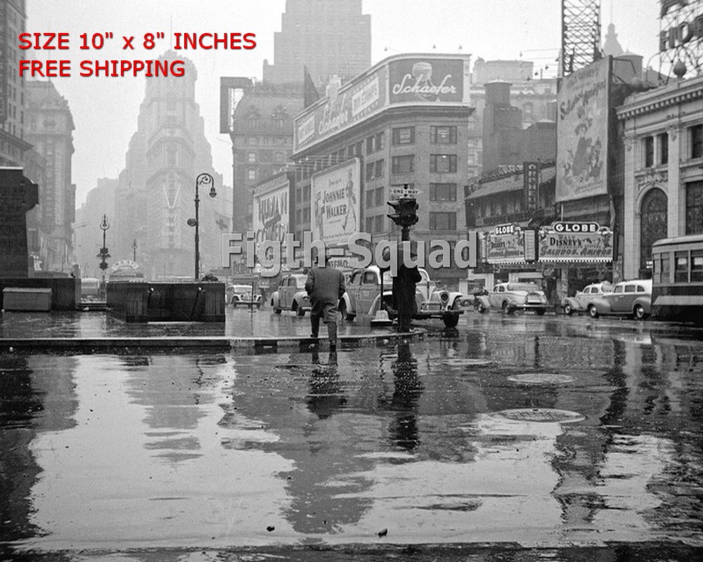 WW2 8x10 Photo New York City NYC NY Times Square Manhattan home 1940s O7883