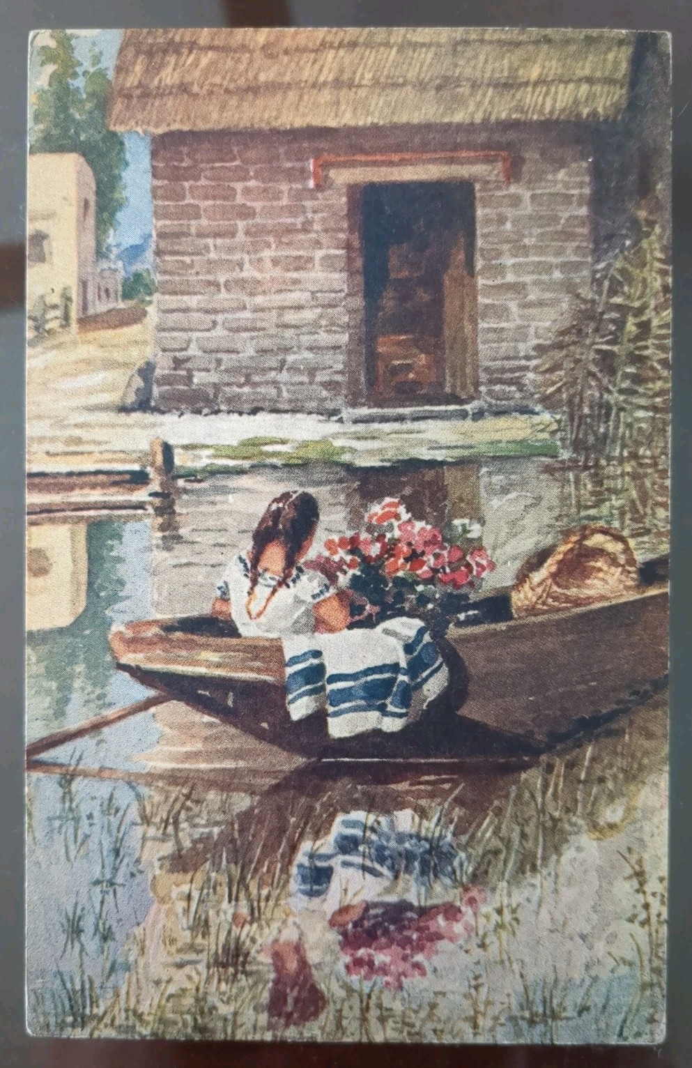 Xochimilco (The Floating Gardens), Mexico, DF, MEX - 1937, Rough Edges Xochimilco (The Floating Gardens), Mexico, DF, MEX - 1937, Rough Edges