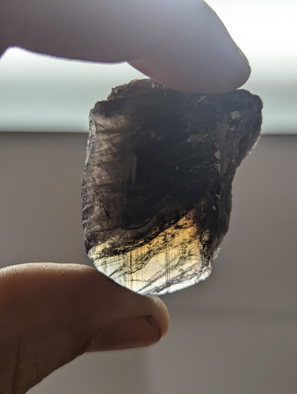 Large Natural Pleochroic Axinite Crystal, Big 112cts