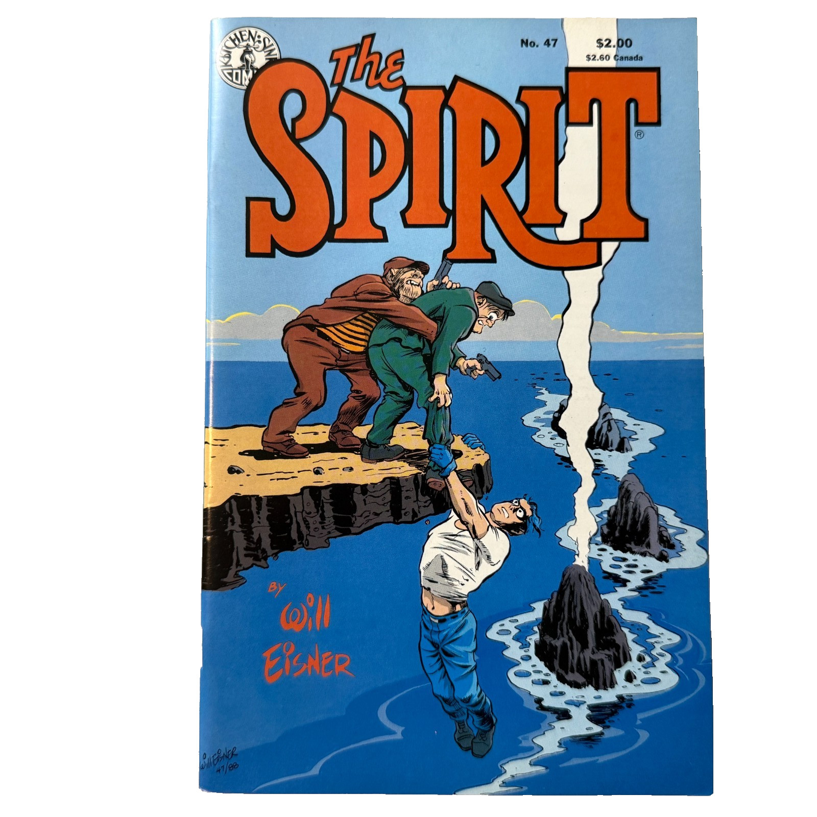 The Spirit #47 Will Eisner Kitchen Sink Comics 1988 Jules Feiffer Copper Age B/W