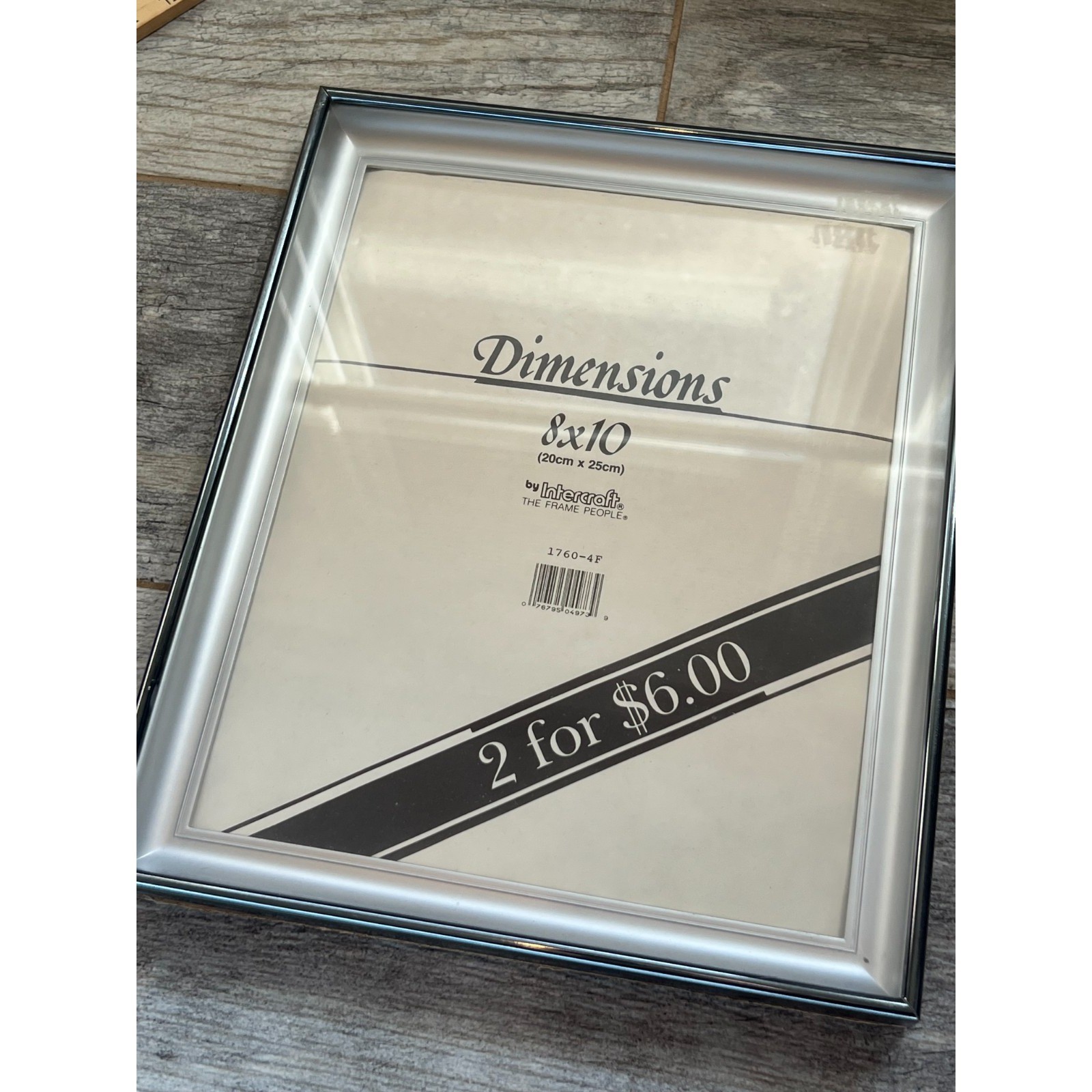 Intercraft Dimensions Silver New 8 x 10 Photo Frame Retro USA Vintage 90s Holder Intercraft Dimensions Silver New 8 x 10 Photo Frame Retro USA Vintage 90s Holder