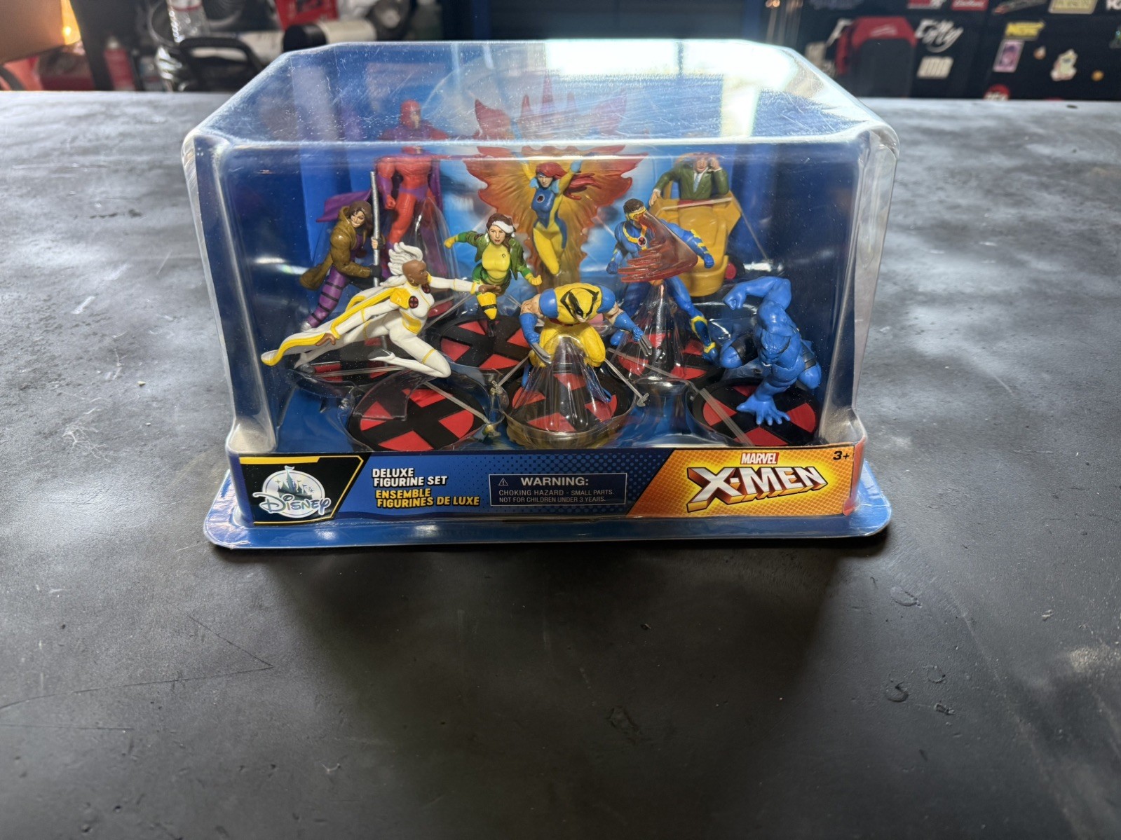 Disney Store Marvel X-Men Deluxe Figurine 9-Piece Collectable Playset - New.