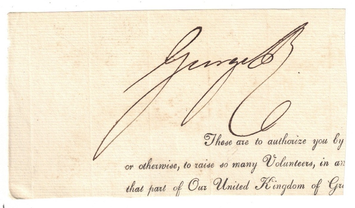 GEORGE IV.	Original signature as King