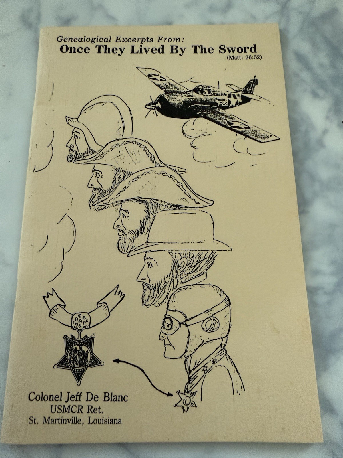 Jeff DeBlanc- USMC MOH Signed Booklet \