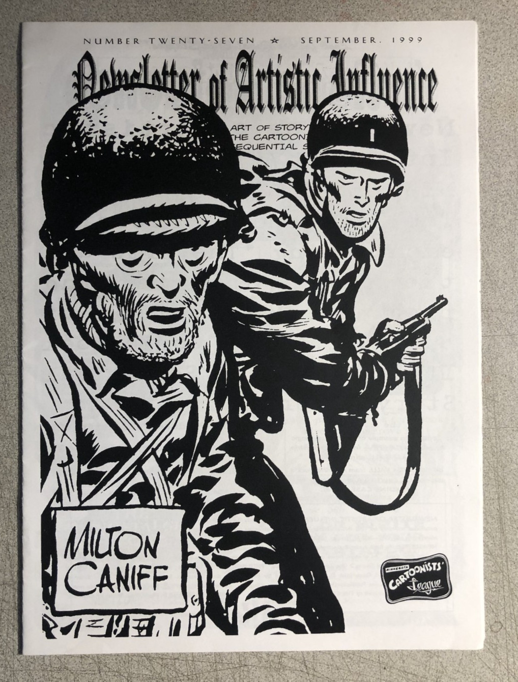 NEWSLETTER OF ARTISTIC INFLUENCE #27 Milton Caniff cover 1999 Liberty Meadows VF NEWSLETTER OF ARTISTIC INFLUENCE #27 Milton Caniff cover 1999 Liberty Meadows VF