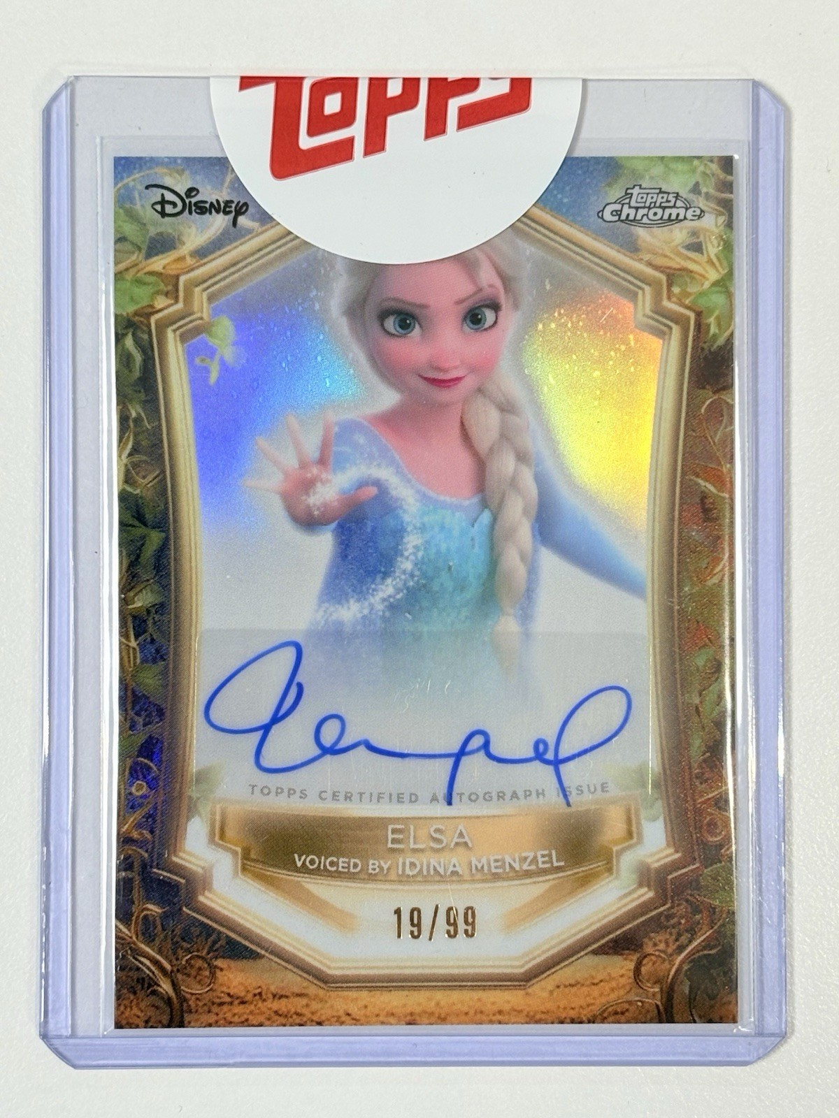 2025 Topps Disney Wonder Elsa /99 Auto Enchantments Frozen Idina Menzel