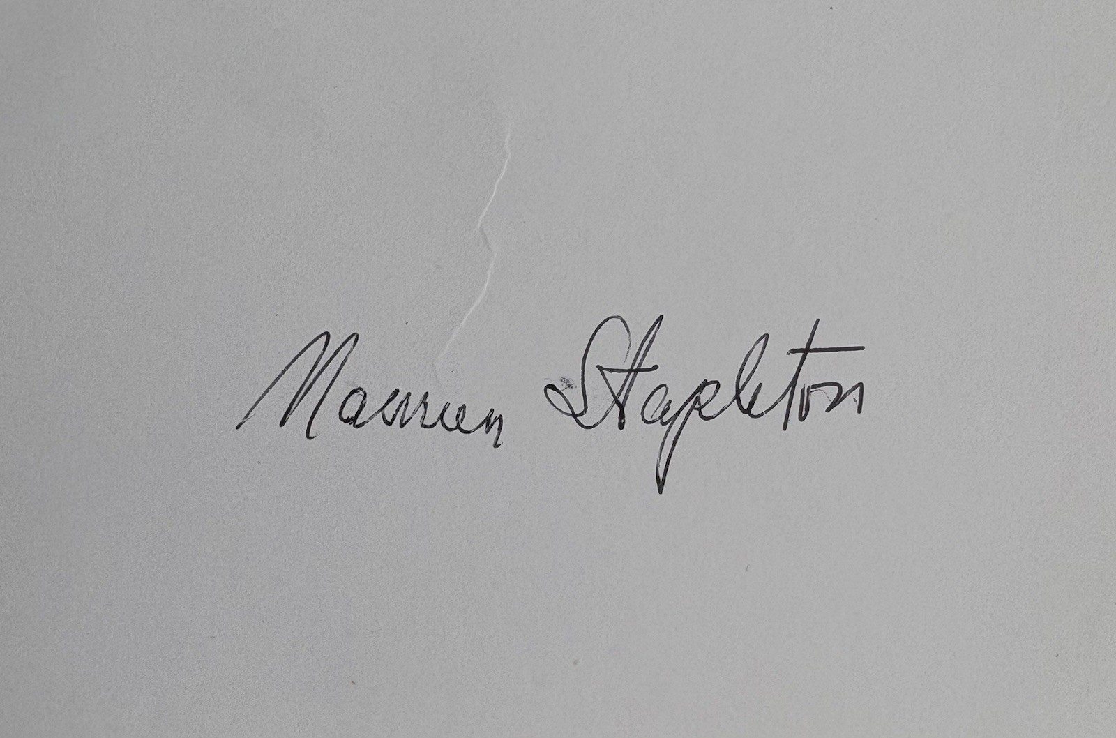 MAUREEN STAPLETON 1925-2006 OSCAR /MULTI AWARD WINNING ACTRESS - AUTOGRAPH.