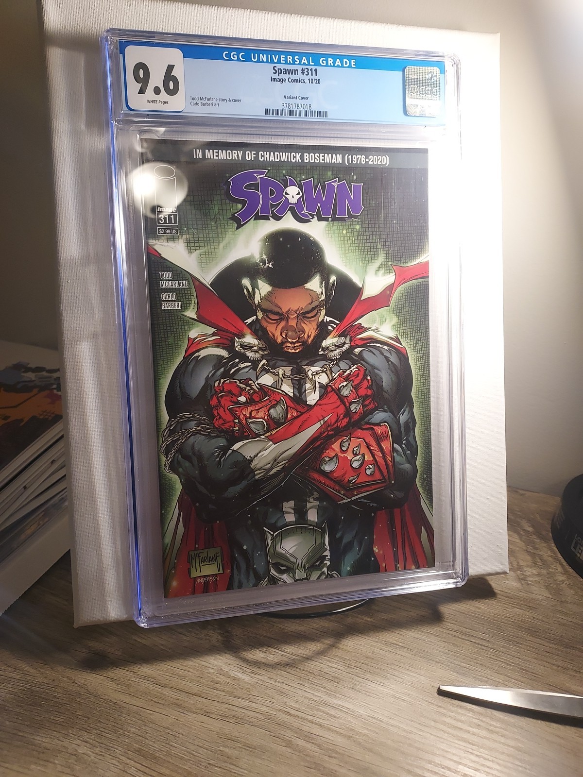 Spawn #311 Image Comics Todd McFarlane Chadwick Boseman Tribute Cover 