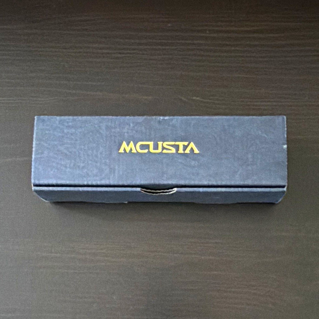 MCUSTA MC-0042C 3Layers VG-10 Aluminum Blue/Orange Linerlock Clip Point