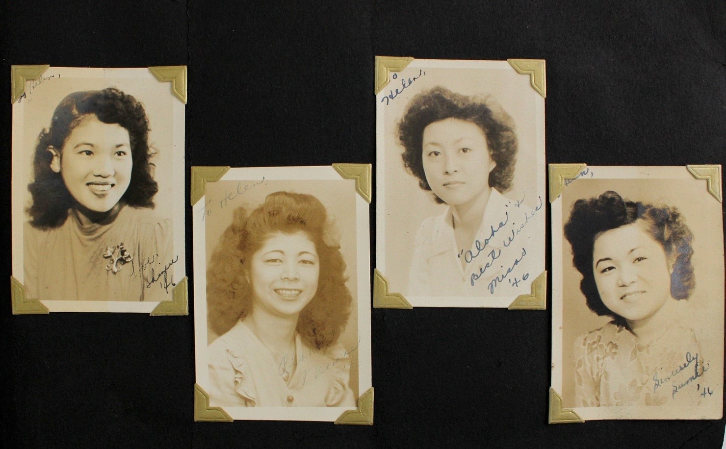Photo Album Students Hilo High School World War II Japanese Americans Hawaii