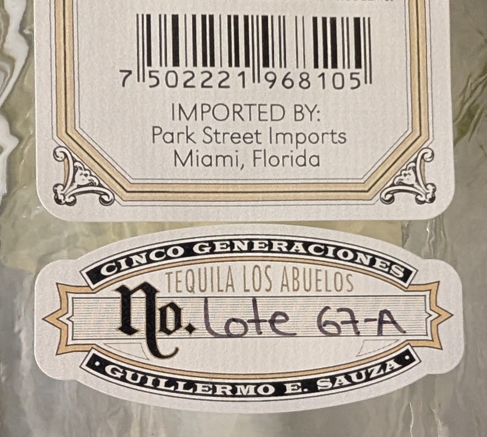 ULTRA RARE - LOT 67 FORTALEZA ANEJO 67 EMPTY UNRINSED 750ML BOTTLE