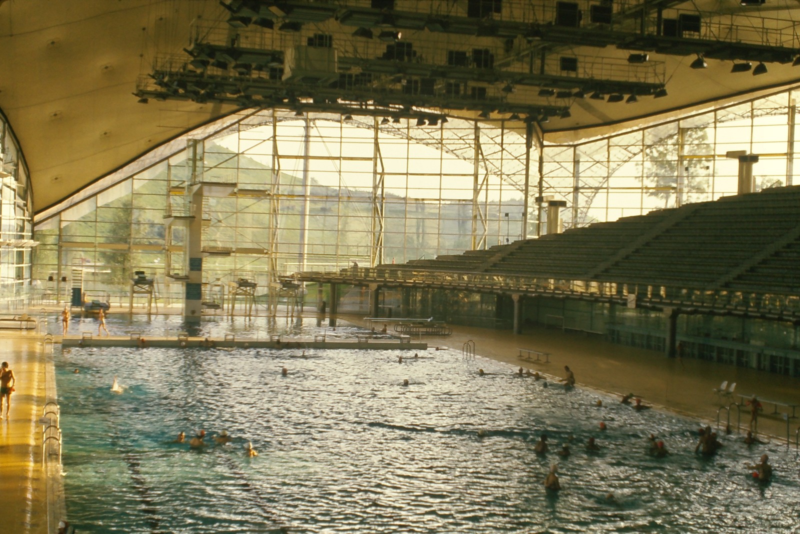 c1970\'s Ektachrome 35mm Slide Olympiaschwimmhalle Munich Germany Swimming Pool c1970\'s Ektachrome 35mm Slide Olympiaschwimmhalle Munich Germany Swimming Pool