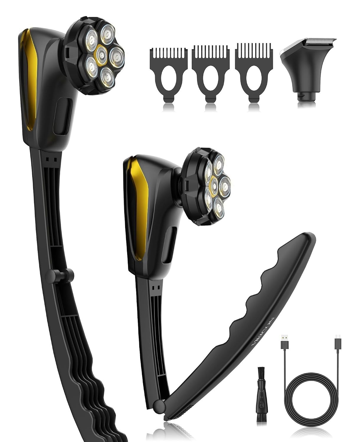 6D Back Shaver for Men: Painless Electric Body & Head Shavers w/Long Handle | Se 6D Back Shaver for Men: Painless Electric Body & Head Shavers w/Long Handle | Se