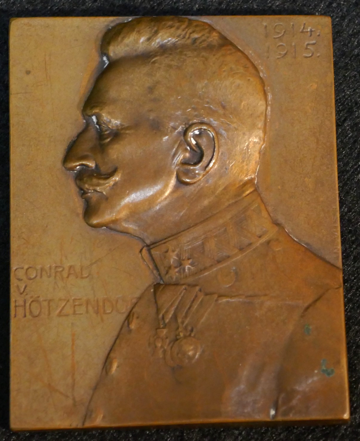 Original WWI KuK Austro-Hungarian Bronze General Franz Conrad von Hötzendorf