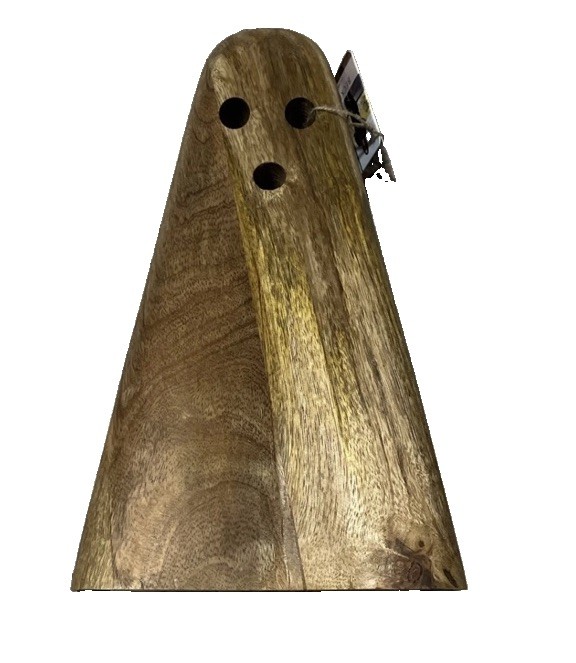 Becki Owens Wood Ghost Figurine Viral Halloween Decor 2024 NEW Chic Modern 14”