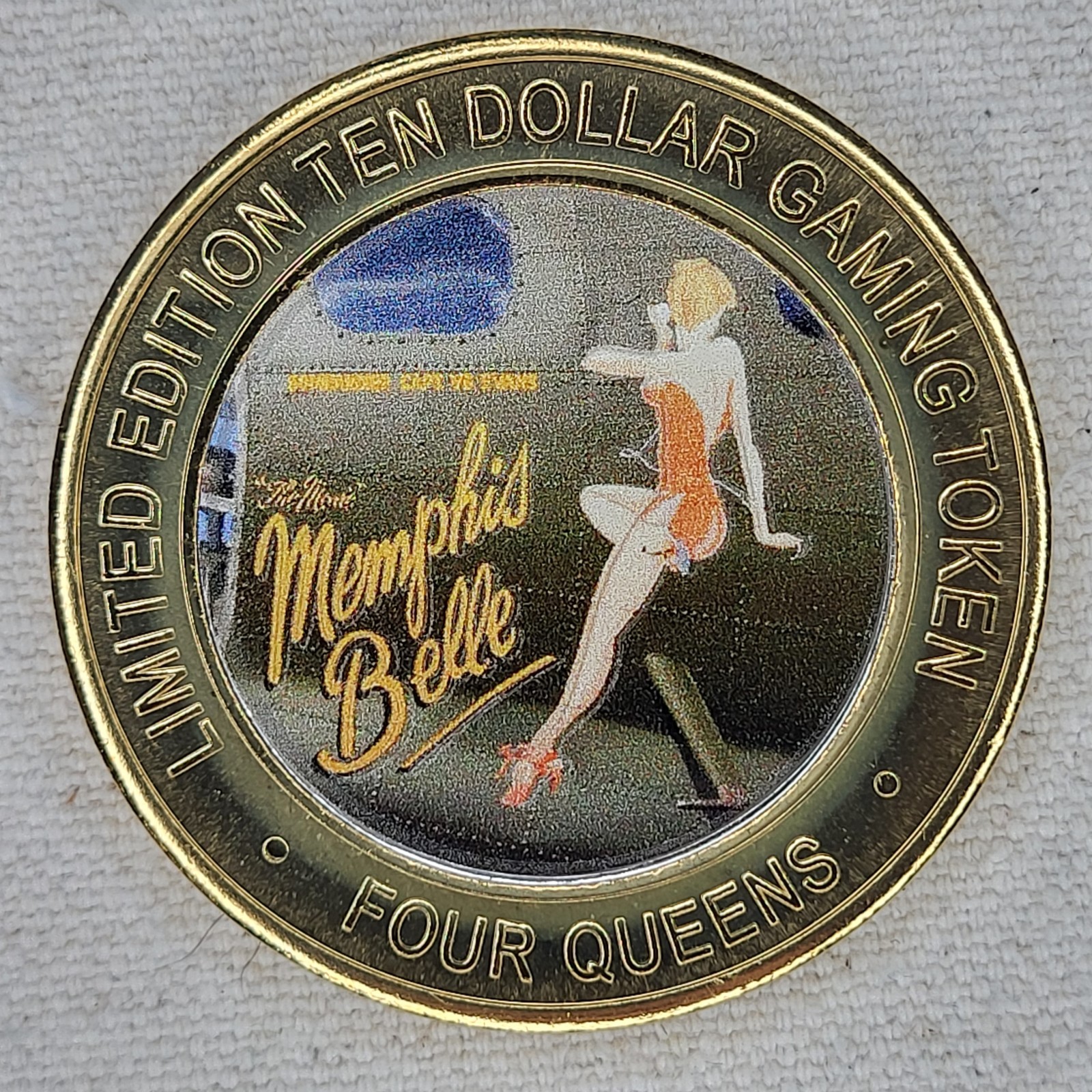 2021 Four Queens Silver Strike $10 Memphis Belle .999 Limited