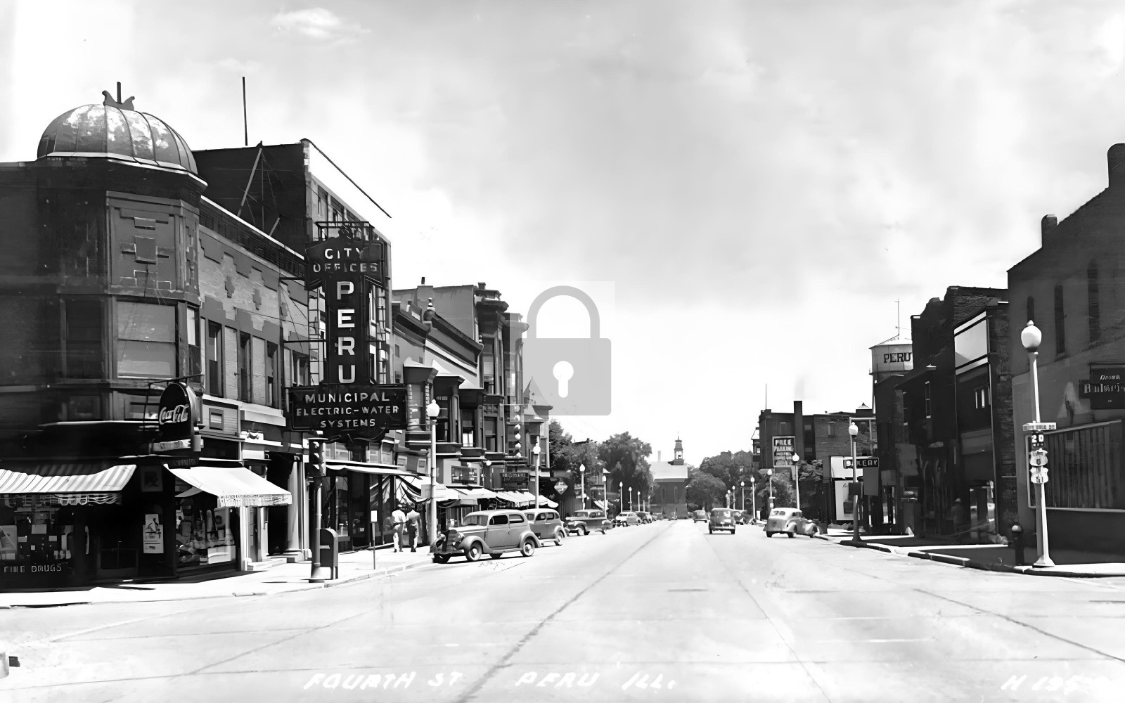 Fourth Street View Peru Illinois IL - 11x17 Reprint Fourth Street View Peru Illinois IL - 11x17 Reprint