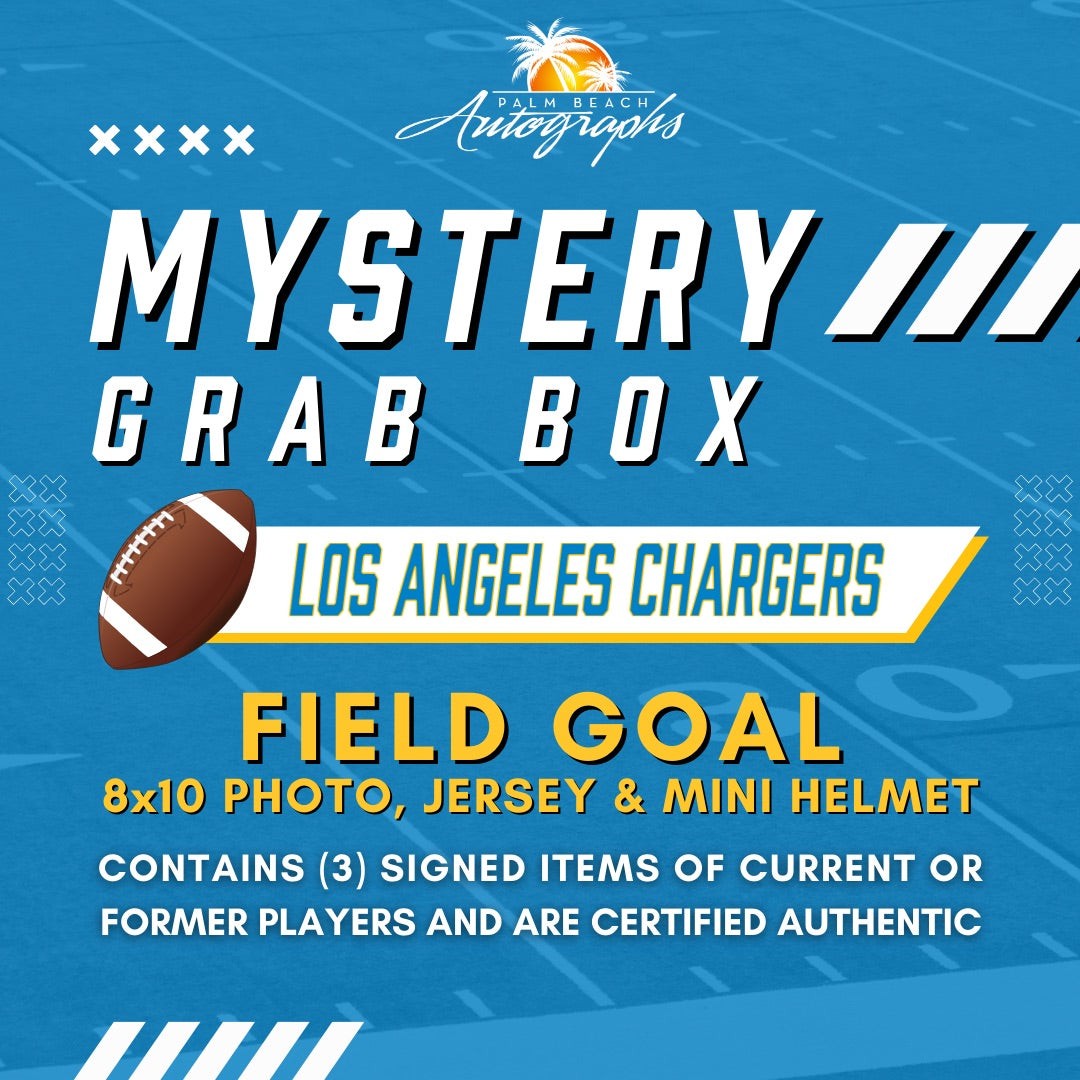 Mystery Grab Bag - Los Angeles Chargers NFL Football Autographed Field Goal Box
