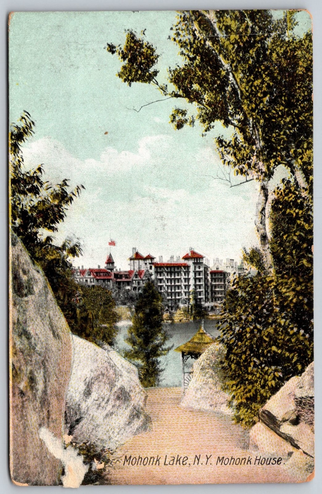 Mohonk Lake New York Mohonk House Postcard PC119