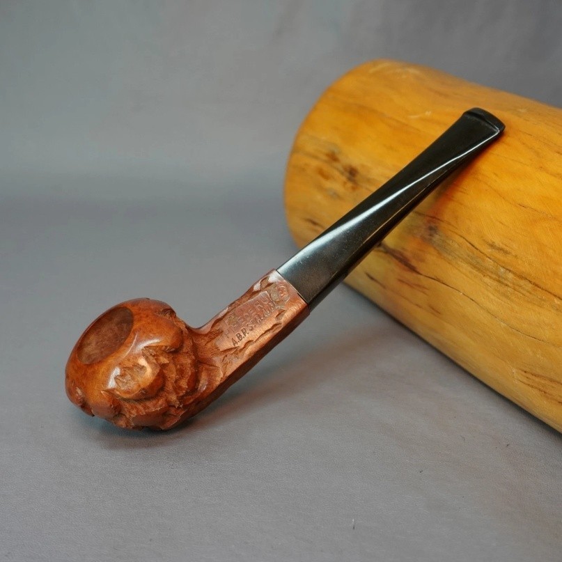 Vintage Pipe de Roi Andre Bourgeois Carved Prince Estate Pipe Unsmoked NOS 5.3\