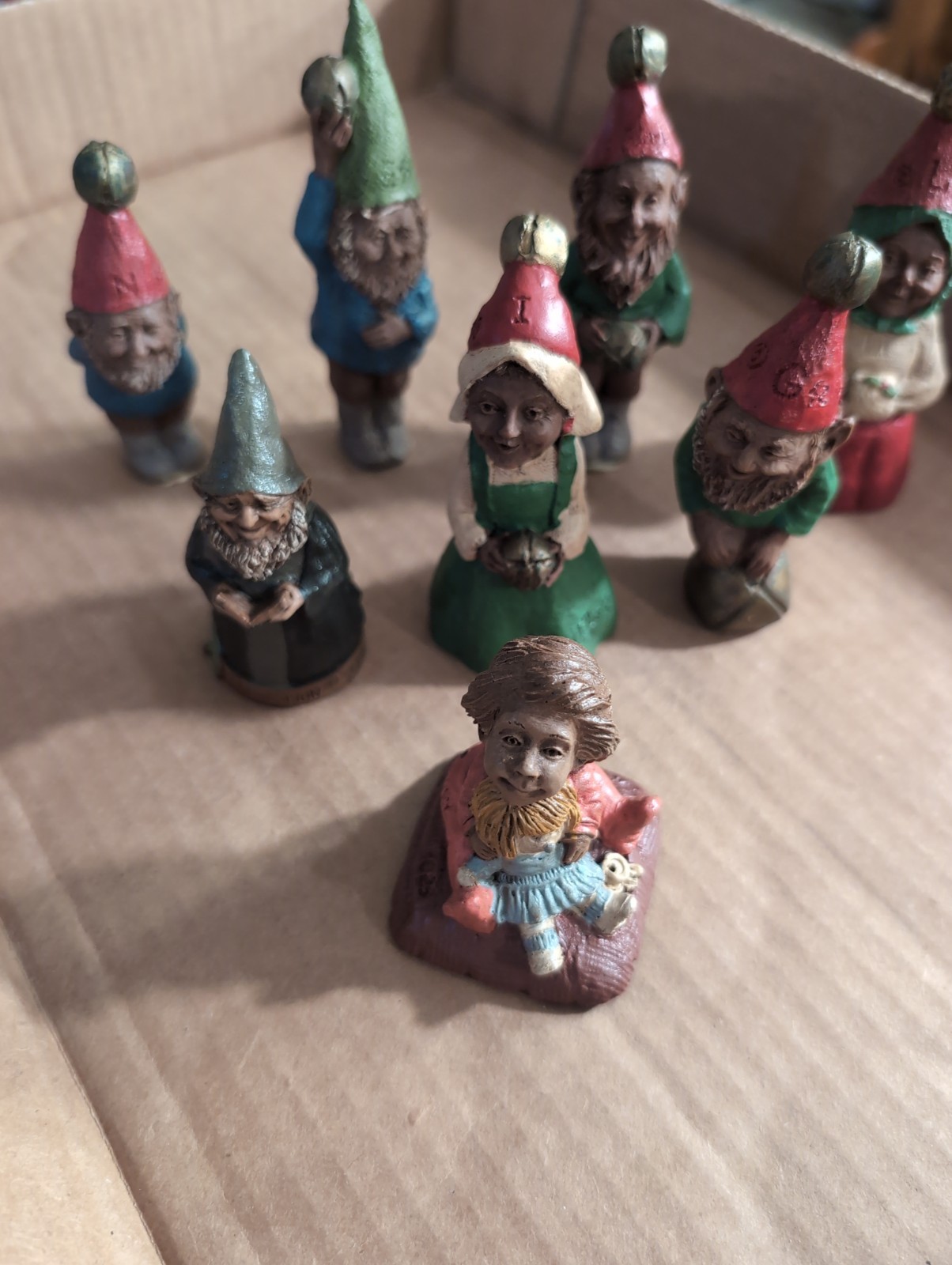 Lot of 9 Vintage Tom Clark, Sievers, Gnome Figurines - 6 Signed by Artist Lot of 9 Vintage Tom Clark, Sievers, Gnome Figurines - 6 Signed by Artist