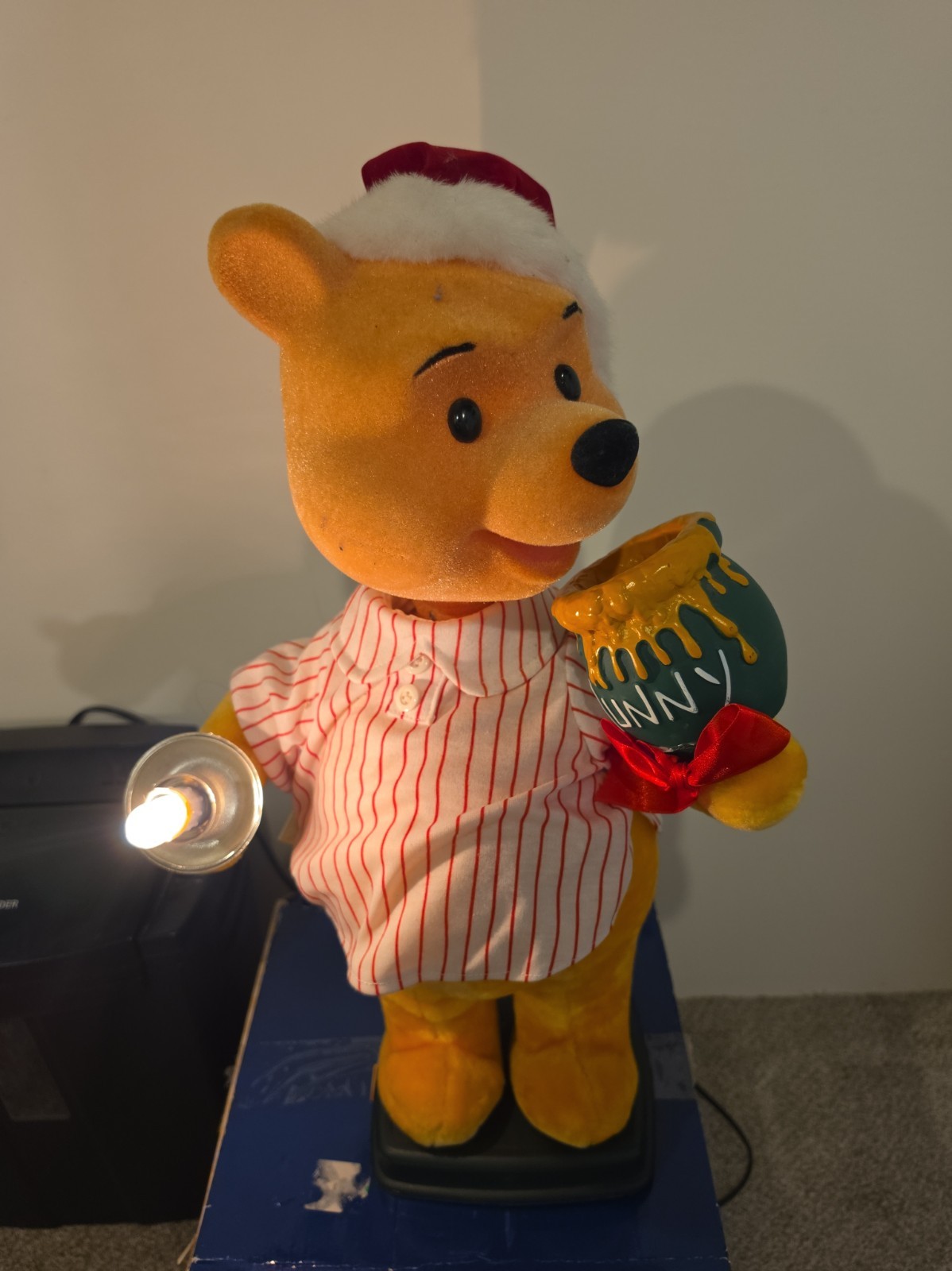Disney Winnie the Pooh Animated Christmas Moving 22in Tall