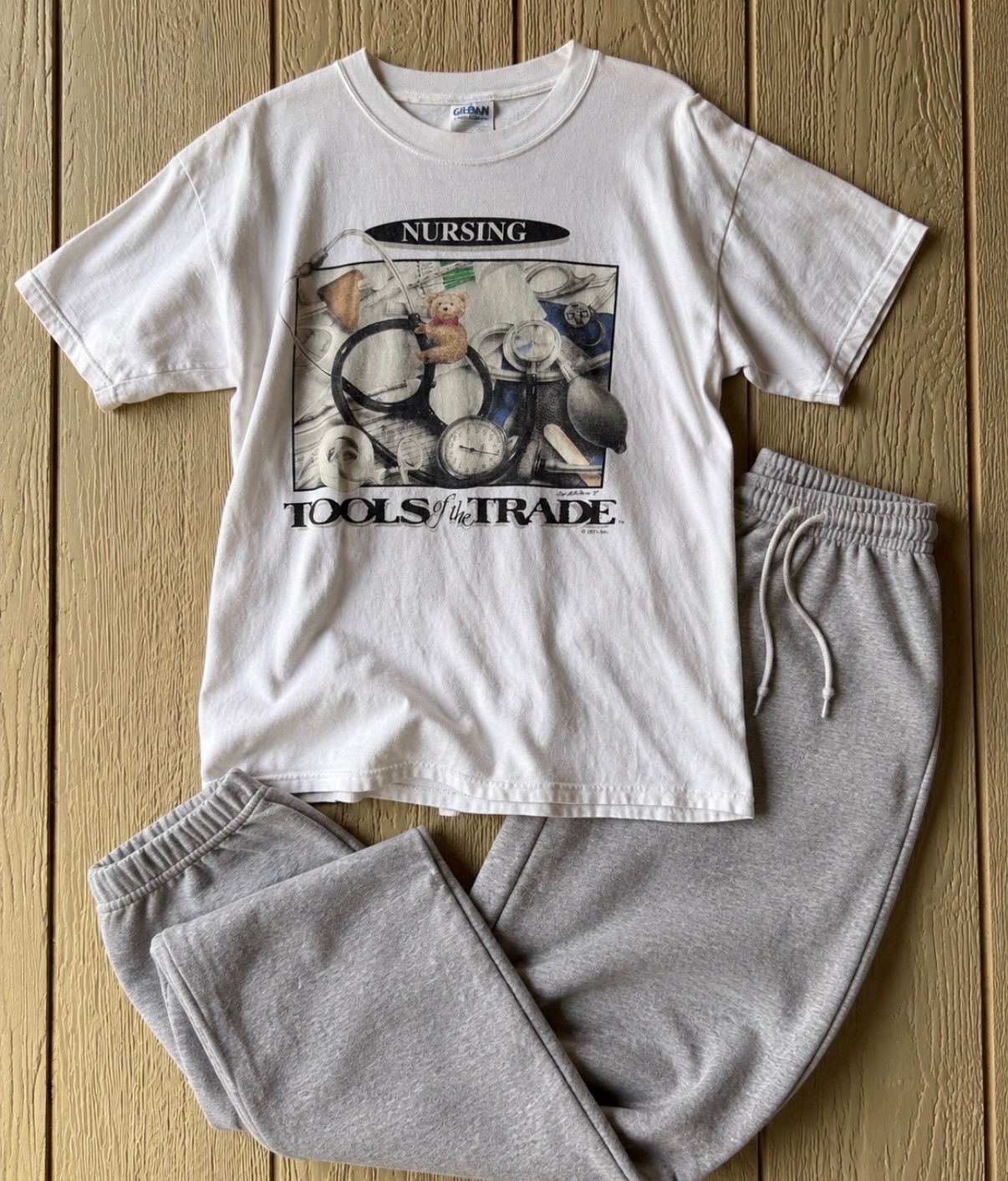 Vintage 1997 Nursing “Tools of the Trade” Graphic T-Shirt Gildan