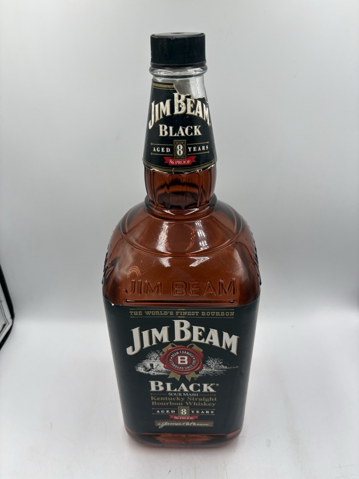 Jim Beam Black 4.5 Liter Display Bottle ONLY - Empty Promo Bar Decor RARE