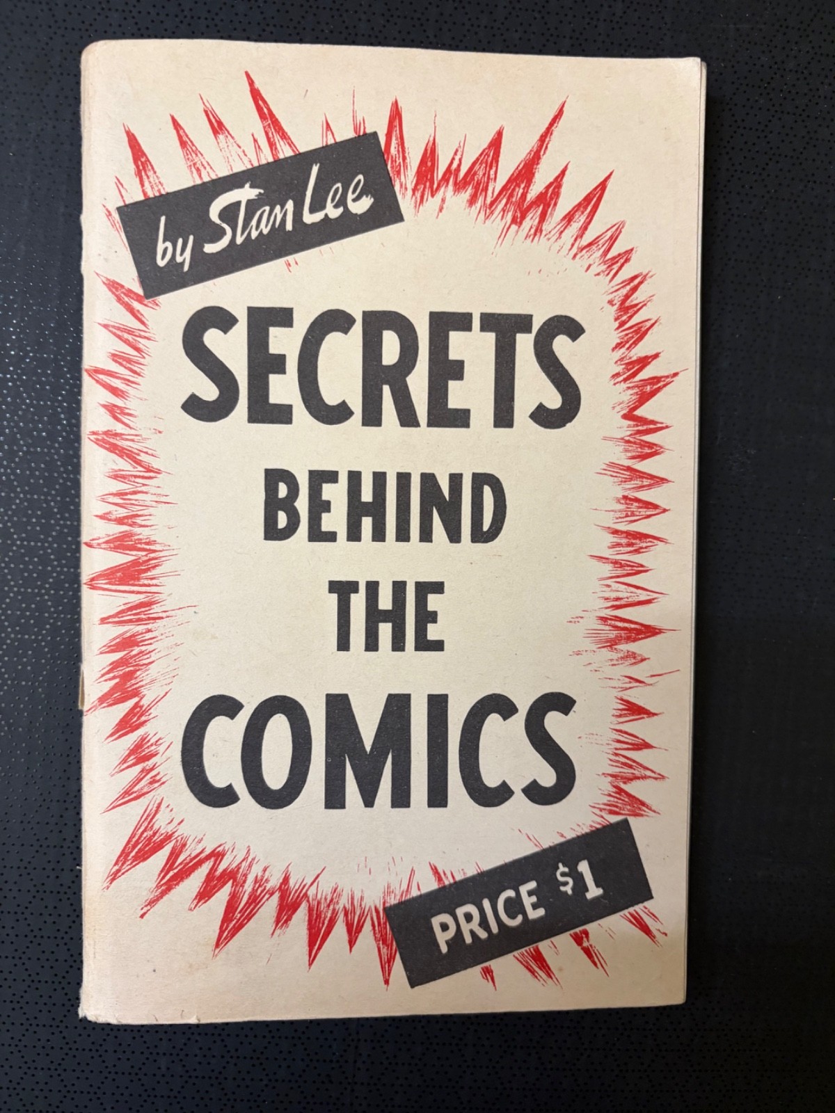 Secrets Behind the Comics by Stan Lee ©1947 Famous Enterprises   Rare Item  VF+