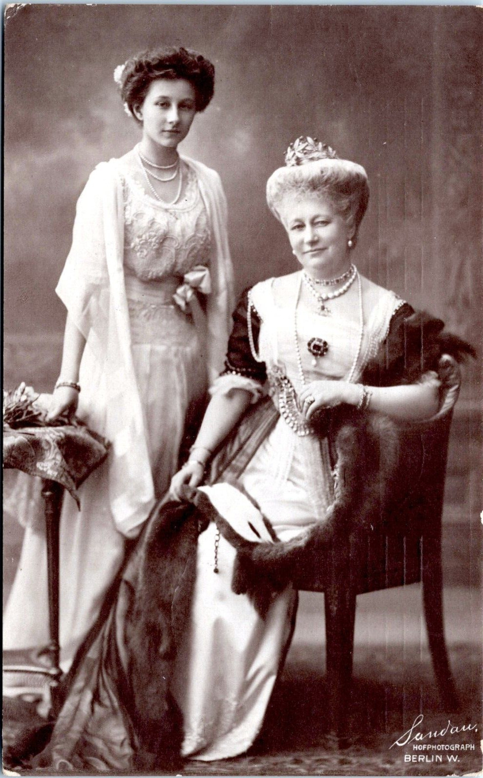 RPPC German Empress Augusta Victoria, Princess Victoria Louise - Photo Postcard