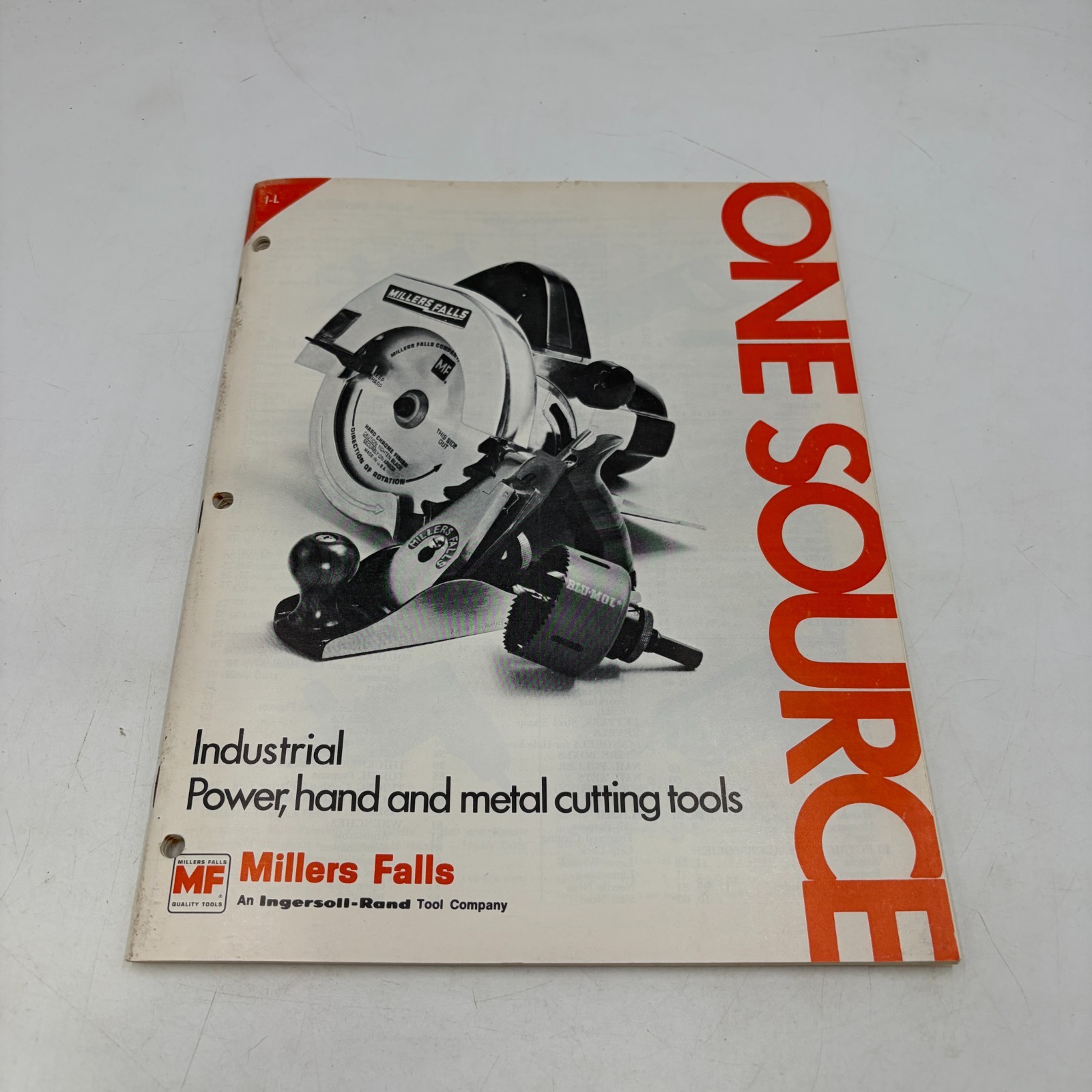 VTG 1960s Millers Falls Power Hand Metal Cutting Tool Catalog INGERSOLL RAND
