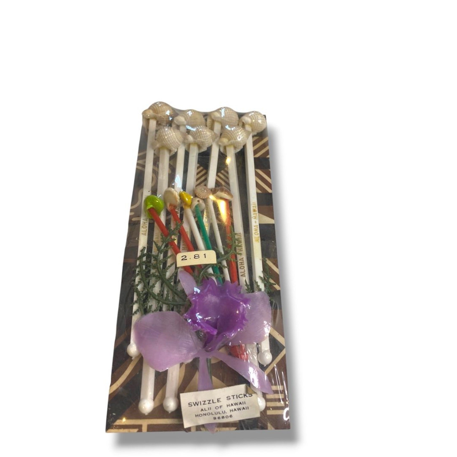 Vintage New Souvenir Swizzle Sticks Hawaii Aloha Tiki Bar Decor