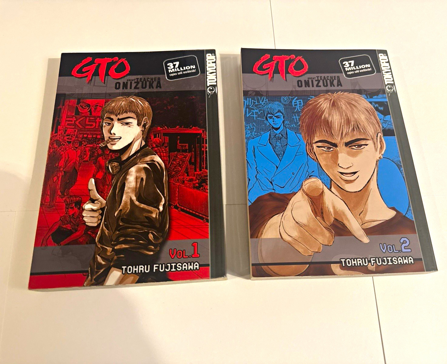 GTO Great Teacher Onizuka Manga Vol 1 & 2 Lot of 2 Tokyopop Softcover