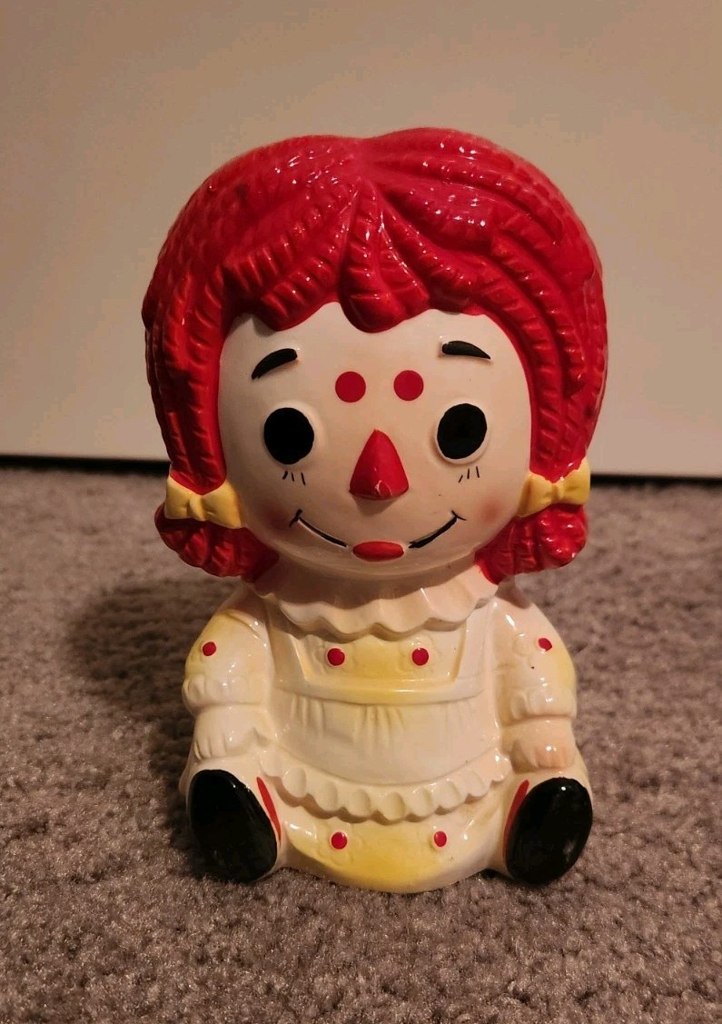 Vintage Rubens Original Raggedy Ann Planter Vase #4149X Original Japan