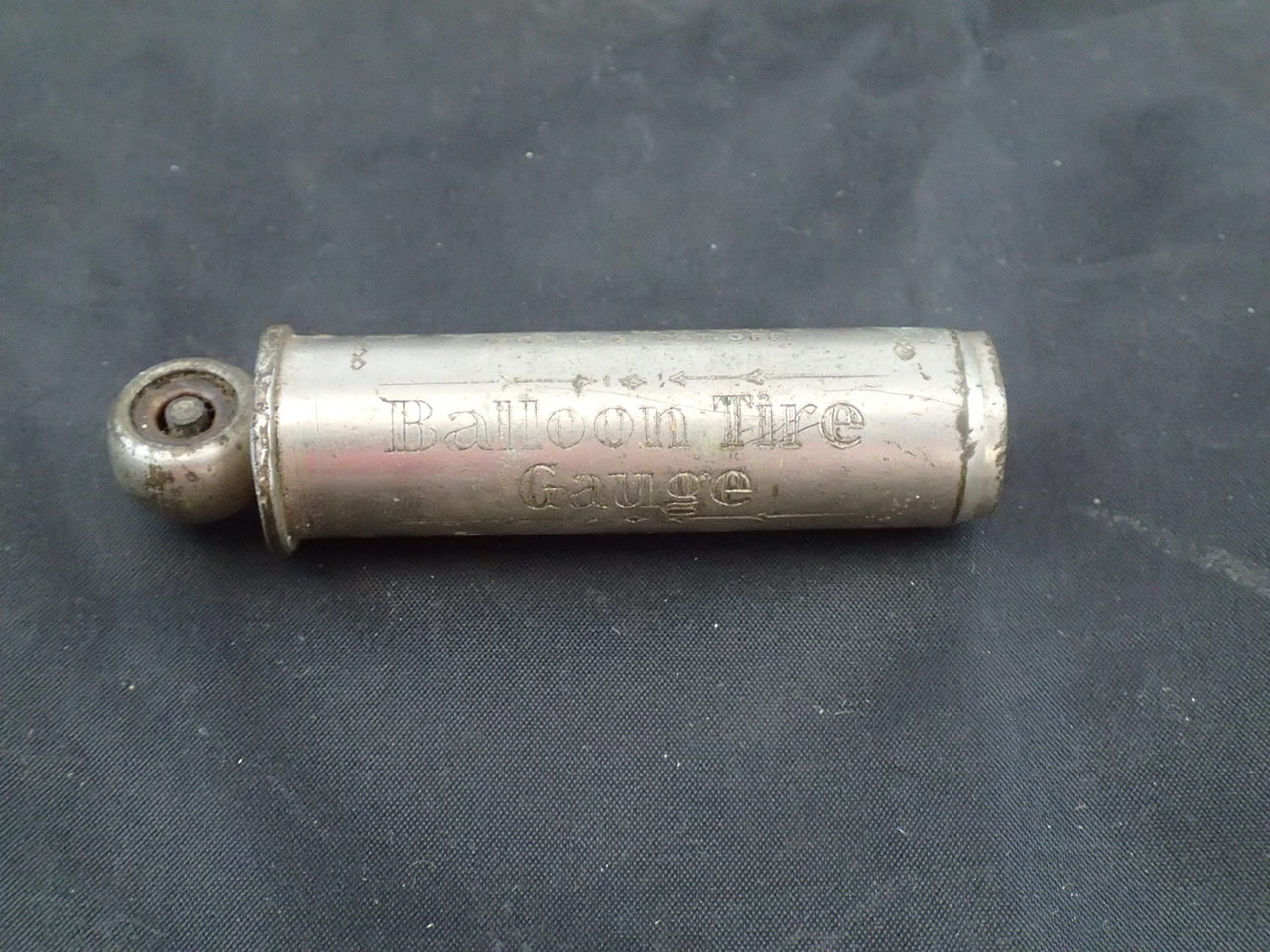 Antique Bicycle 1920\'s Schrader\'s Balloon Tire Gauge Made in Brooklyn NY 
