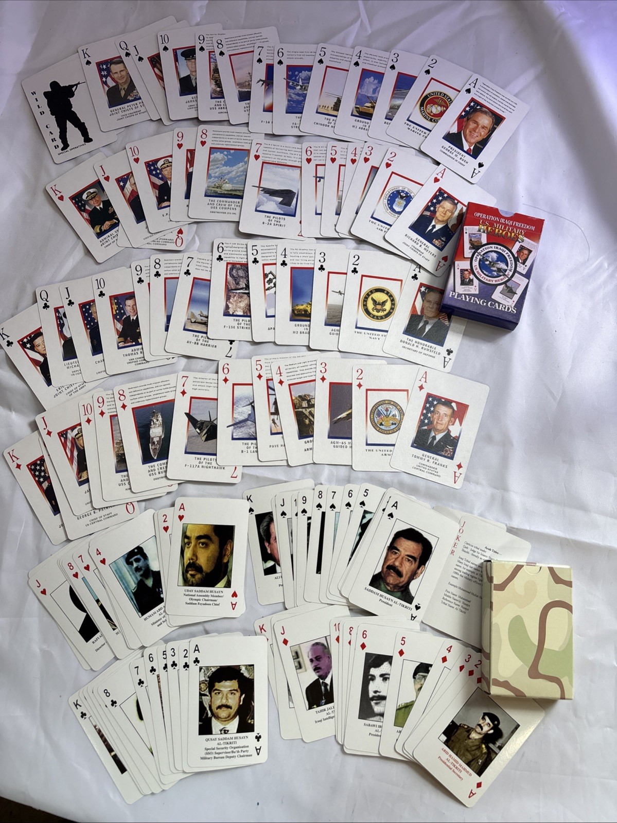 2 Decks Iraq's Most Wanted & Operation Iraqi Freedom Heroes of War Playing Cards 2 Decks Iraq's Most Wanted & Operation Iraqi Freedom Heroes of War Playing Cards