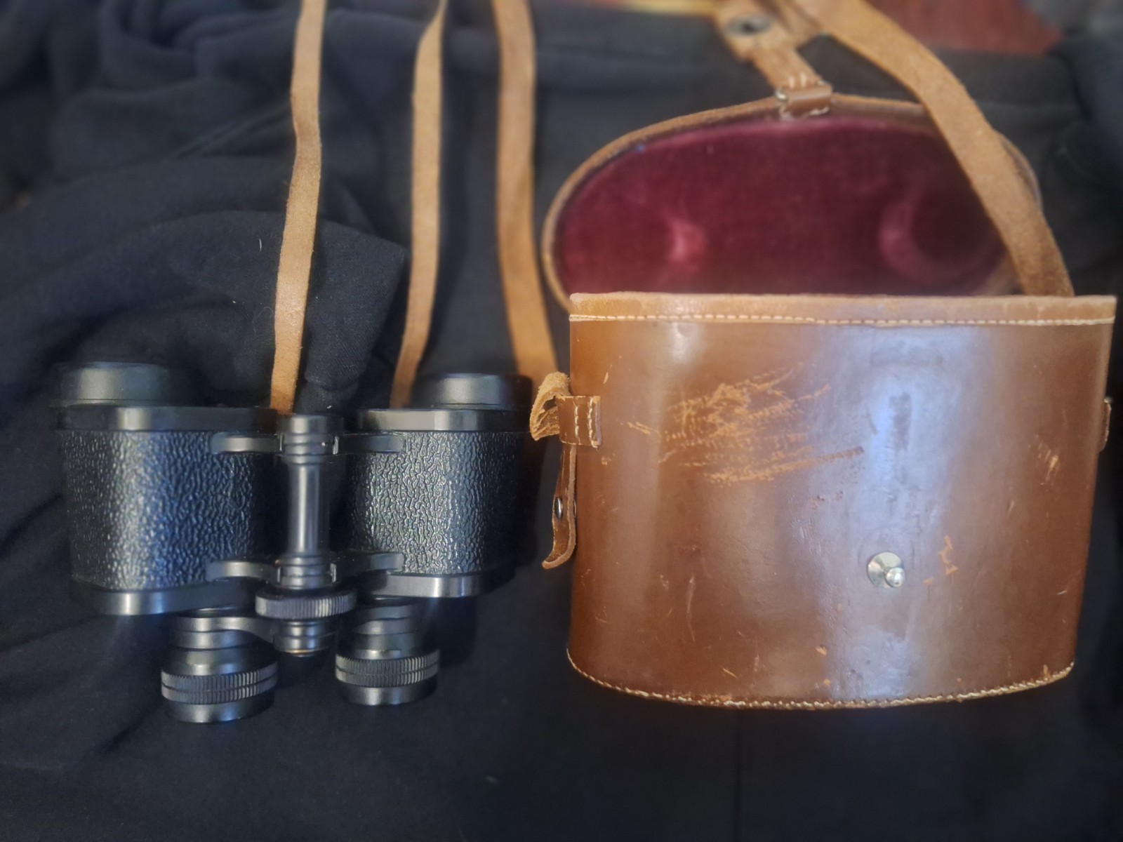 Vintage Barr & Stroud Binoculars – Original Leather Case – Named Provenance...