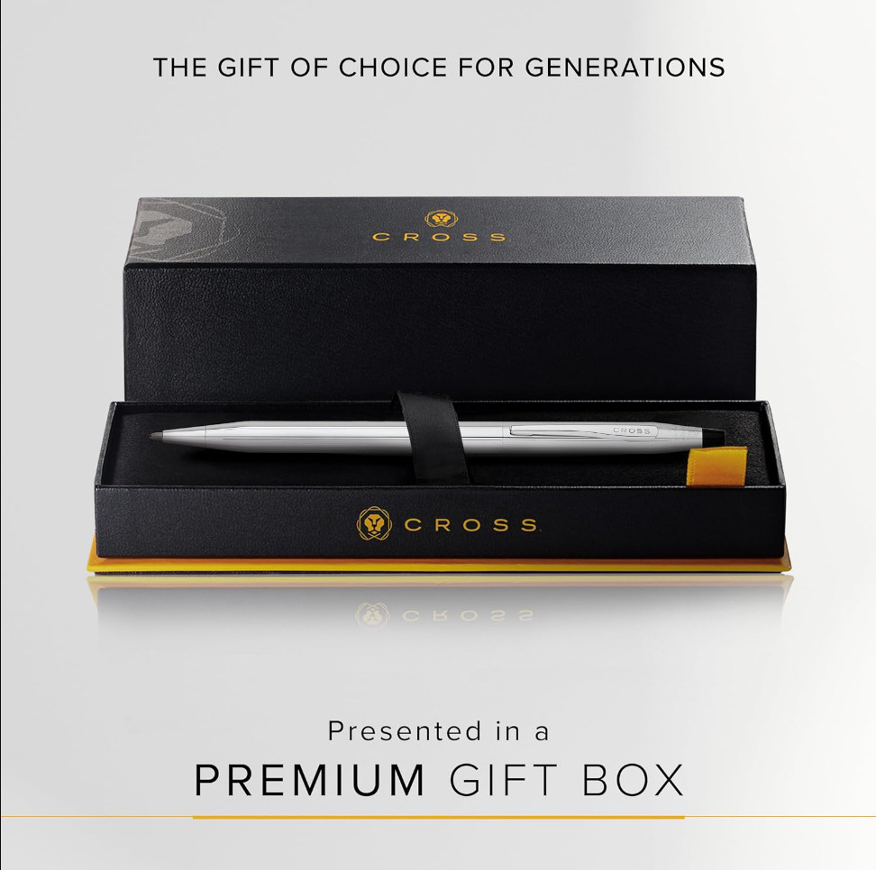 Cross Classic Century Lustrous Chrome Ballpoint Pen in Box (3502) Cross Classic Century Lustrous Chrome Ballpoint Pen in Box (3502)