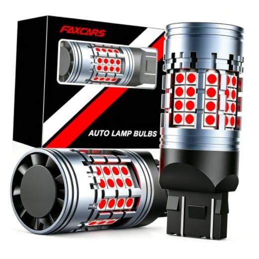 7443 W21/5W LED Brake Light Bulb Red for Ram 1500 2500 3500 4500 5500 2020-2026